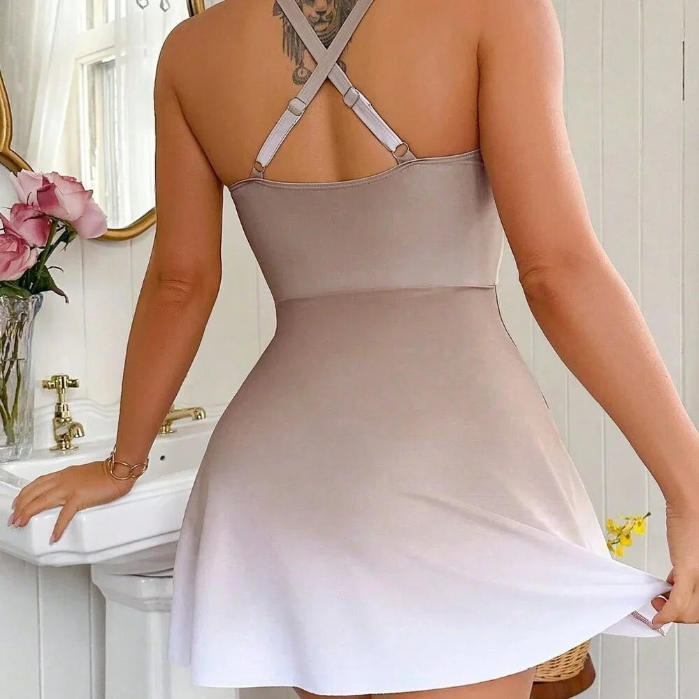 Multicolor Boho Women's One Piece Swimsuit